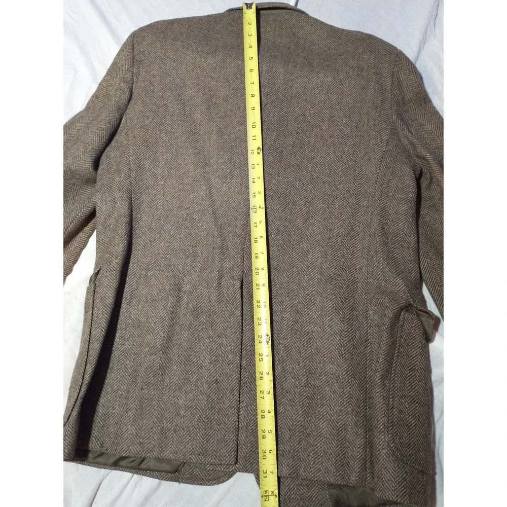 Imperial By Haggard 100% Wool Coat VTG Business Blazer Men's 44 Jacket Gray READ
